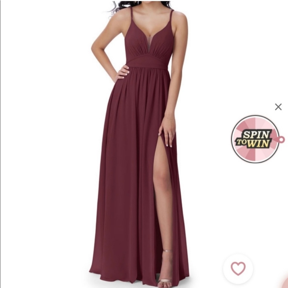 ❤️ HOST PICK ❤️ Azazie Rayna bridesmaid dress, Cabernet in EUC